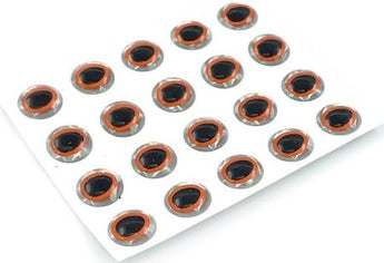 Oval Pupil 3D Eyes Orange