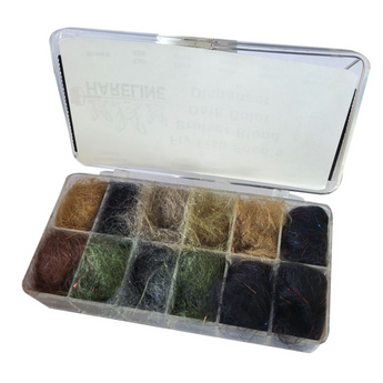 Fly Fish Food’s Bruiser Blend Dark Colour Dubbing Dispenser