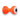 Double Pupil Brass Eye - Fl. Orange