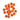 Mottled Tactical Slotted Tungsten Beads - Orange