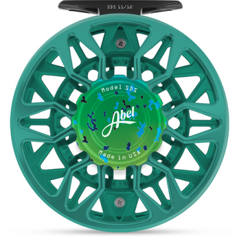 abel fly reels australia Vaya Reel Freshwater to Light Salt Abel SDF with Abstract Rainbow artwork on a solid frame sealed reels-and-spools Fly Fishing Outfitters