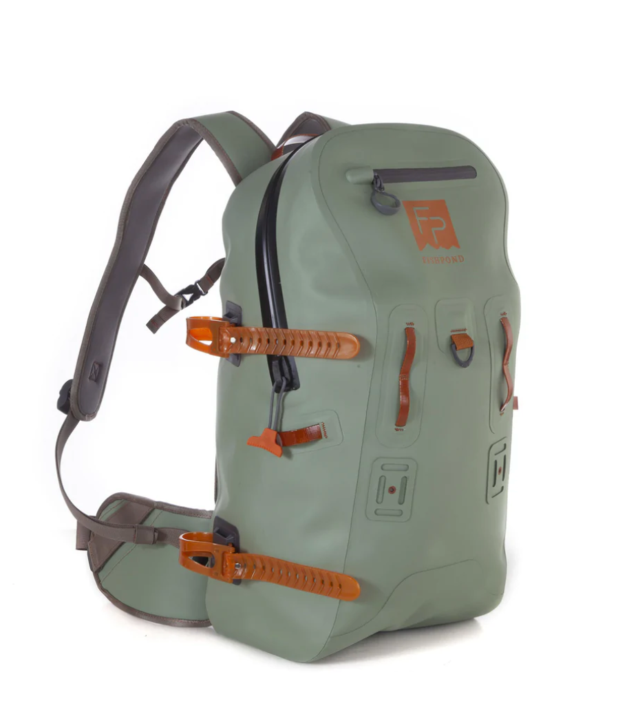 Simms Dry Creek Roll Top Backpack 30L - Orange - BWCflies Australia