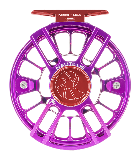 Nautilus X Series Fly Reel XL Max 8/9wt Purple/Red