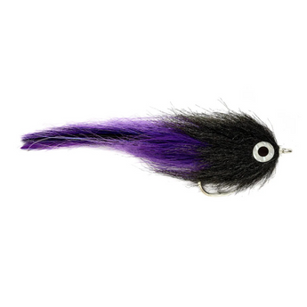 Black/Purple Brushy Fly - Fullingmill