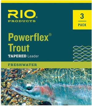 Rio Powerflex Trout Tapered Leaders (3 pack) 9'