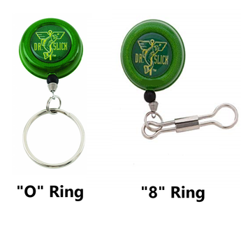 Dr Slick Pin-On-Reel Retractor Green