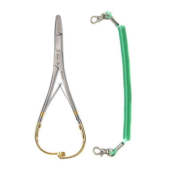 Mitten Scissor Clamp 5.5” Silver/Gold