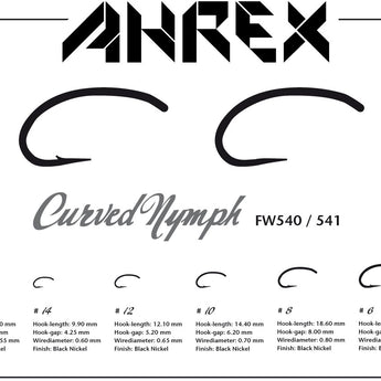 Ahrex FW541 Curved Nymph Barbless