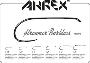 Ahrex NS105 – Streamer D/E Barbless