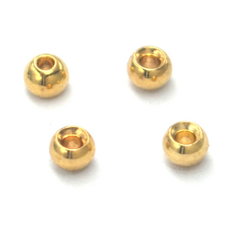 Countersunk Tungsten Beads Gold