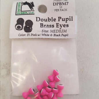 Double Pupil Brass Eye Fl Pink