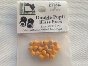 Double Pupil Brass Eye Yellow